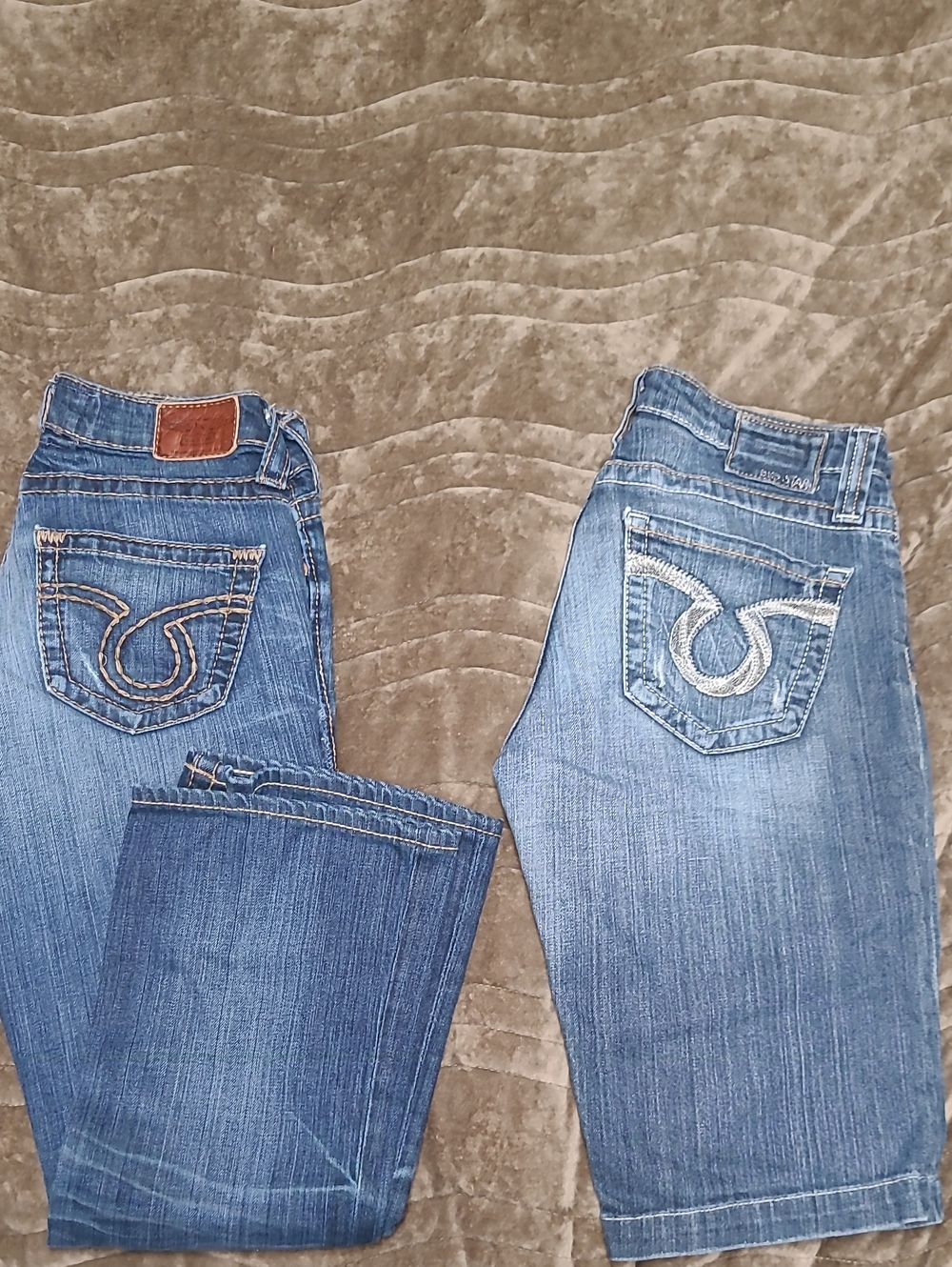 Women's Big Star Blue Denim Capris & Bermuda Shorts - 27&28
